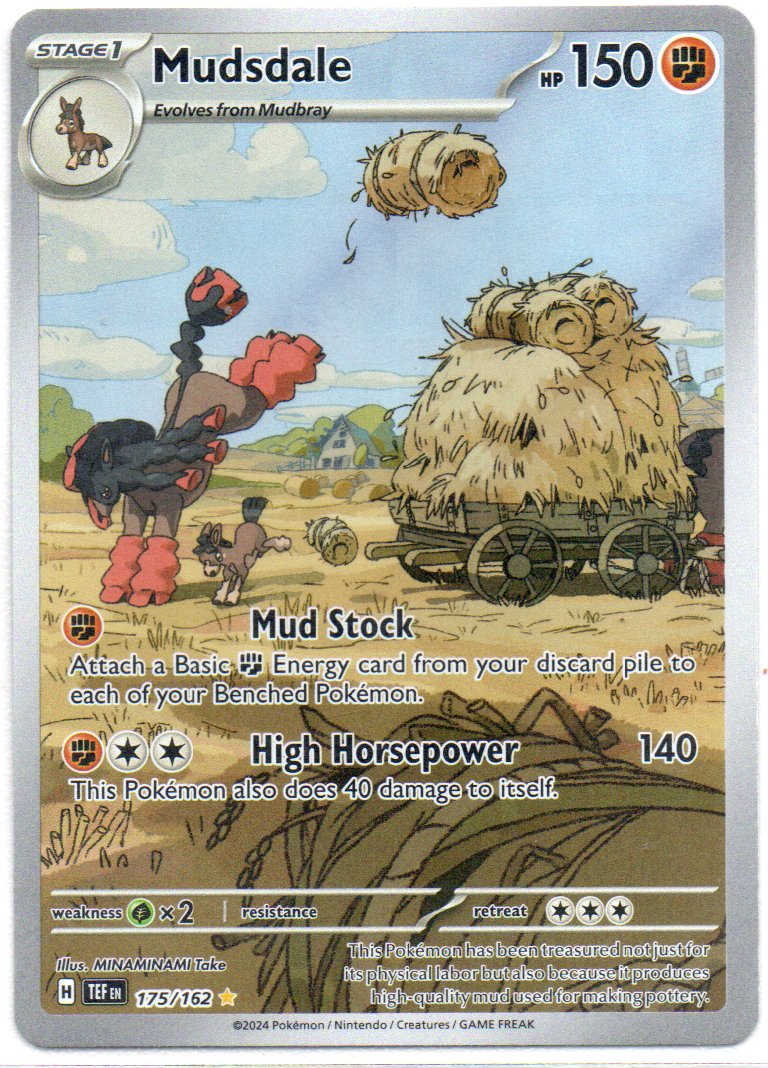 Mudsdale 175 ingles Illustration rare