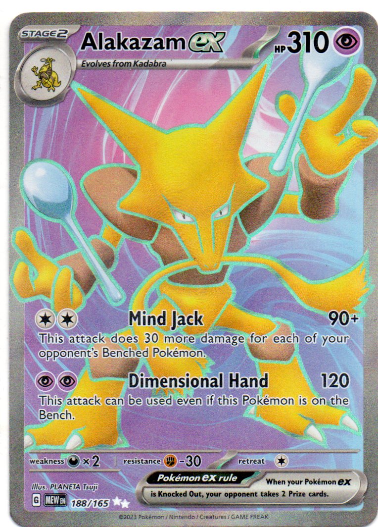 Alakazam ex 188 ingles ultra rare