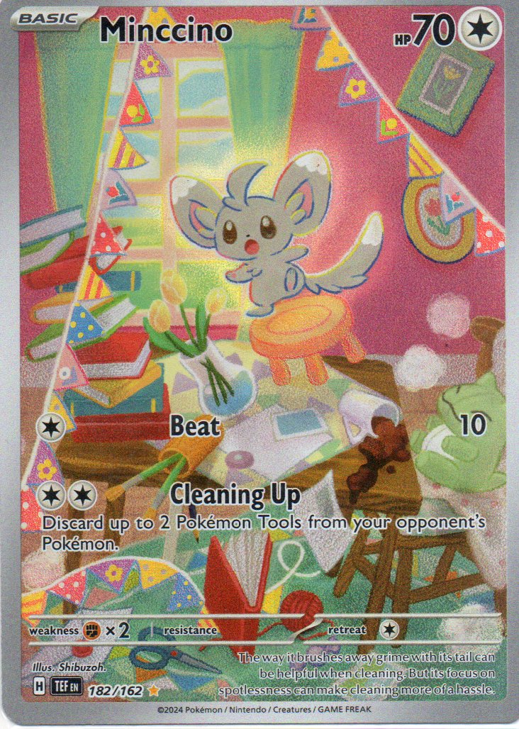 Minccino 182 ingles Illustration rare
