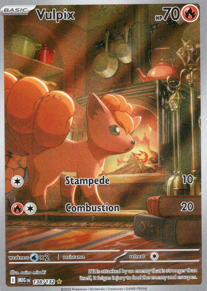 Vulpix 138 ingles Illustration rare