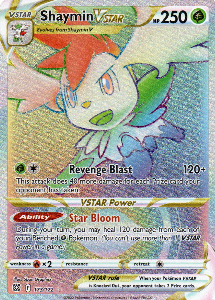 Shaymin Vstar 173 ingles Secret rare