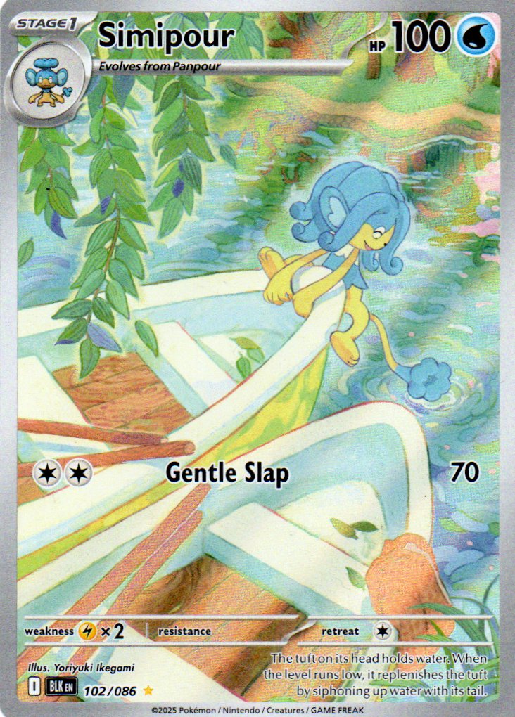 Simipour 102 ingles Illustration rare