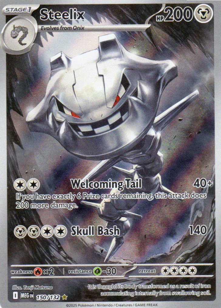 Steelix 150 ingles Illustration rare