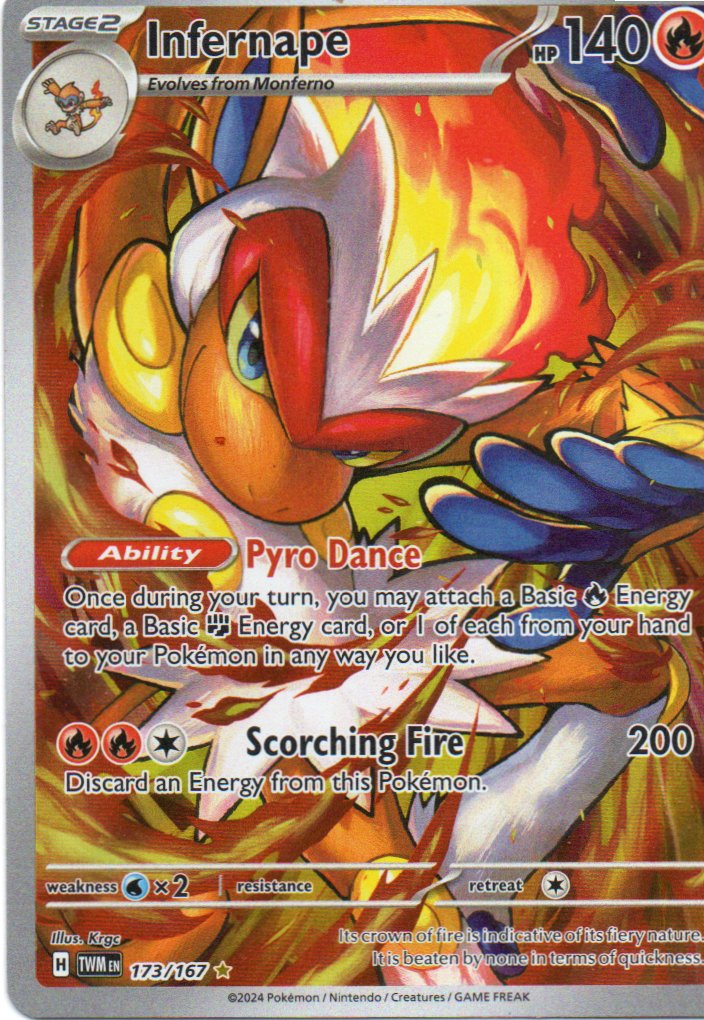 Infernape 173 ingles Illustration rare