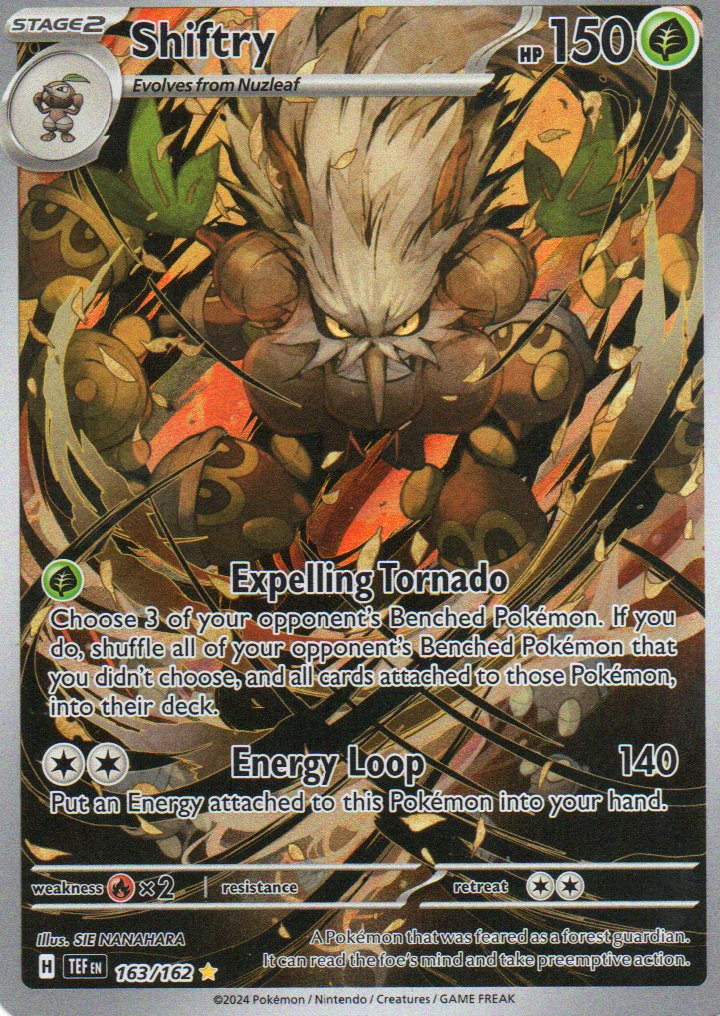 Shiftry 163 ingles Illustration rare