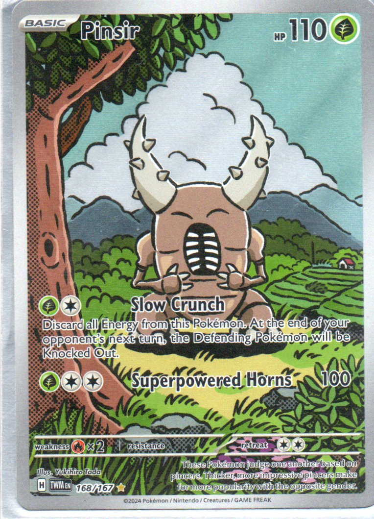 Pinsir 168 ingles Illustration rare