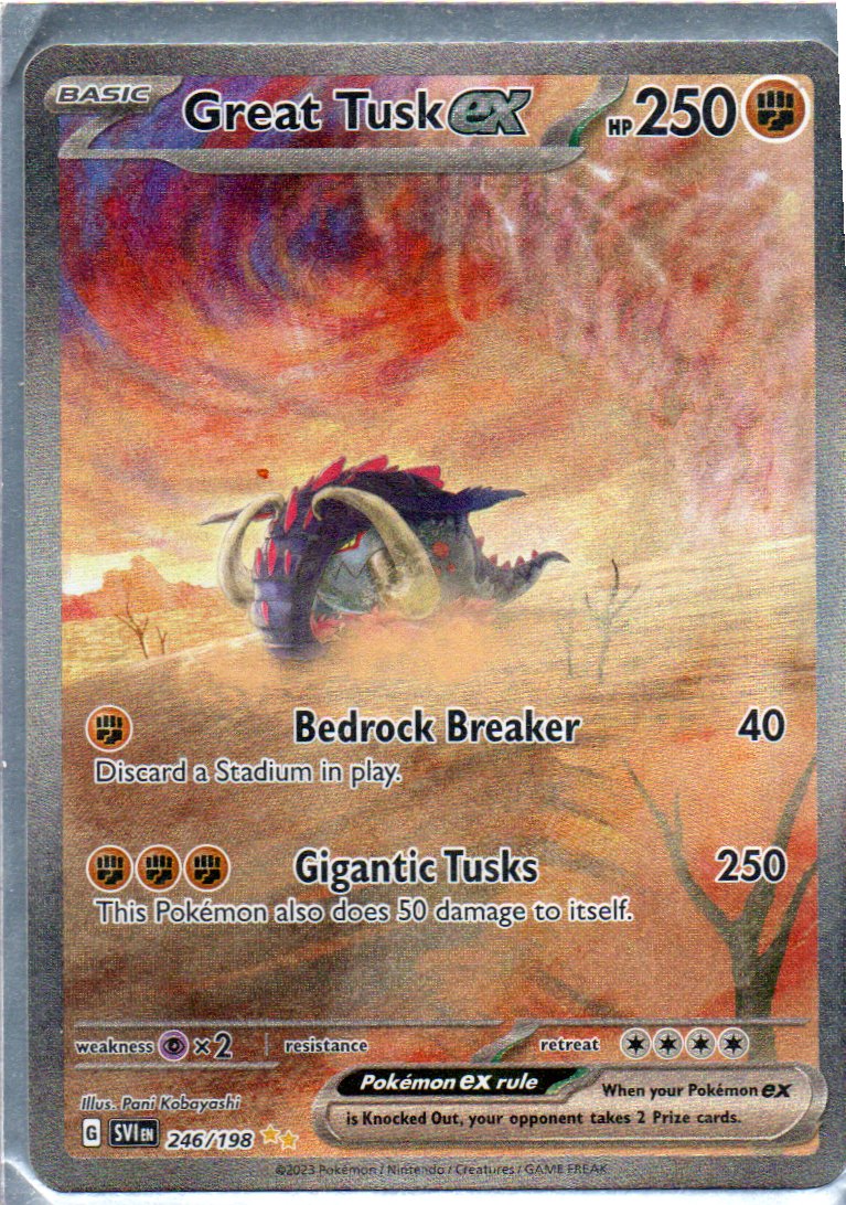 Great Tusk ex 246 ingles Illustration rare
