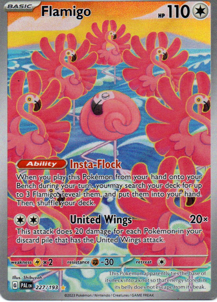 Flamigo 227 ingles Illustration rare