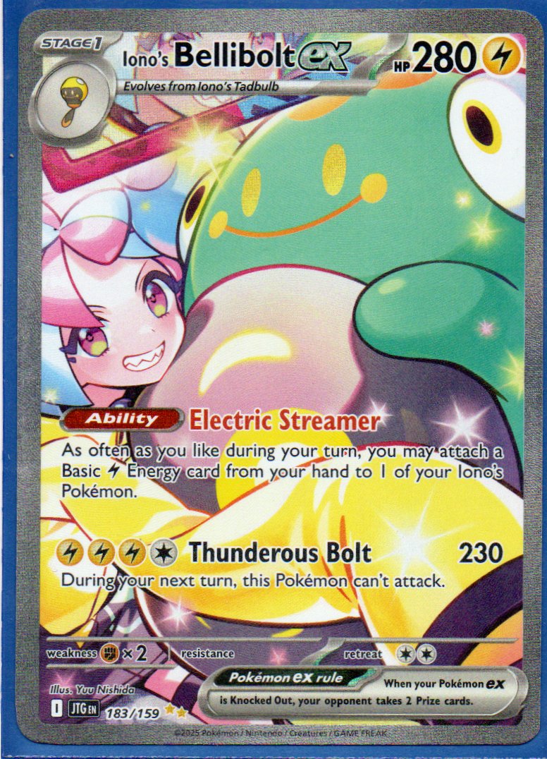 Iono's Bellibolt ex 183 Ingles Special Illustartion rare