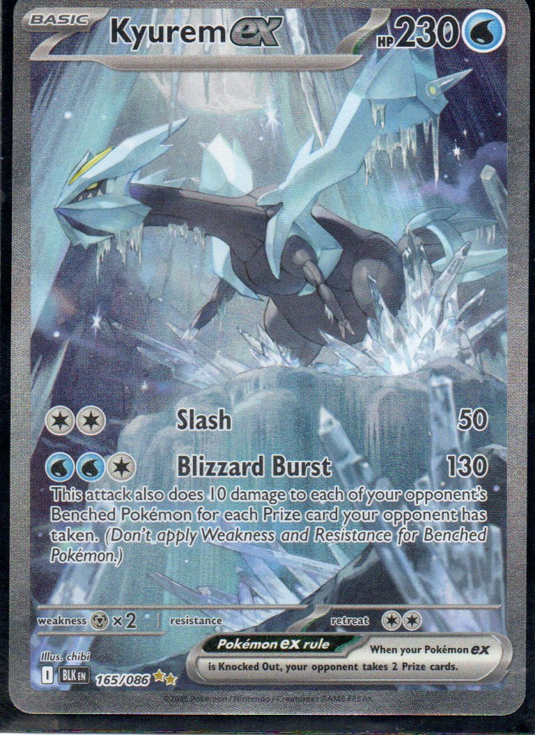 Kyurem ex 165 ingles Special Illustartion rare