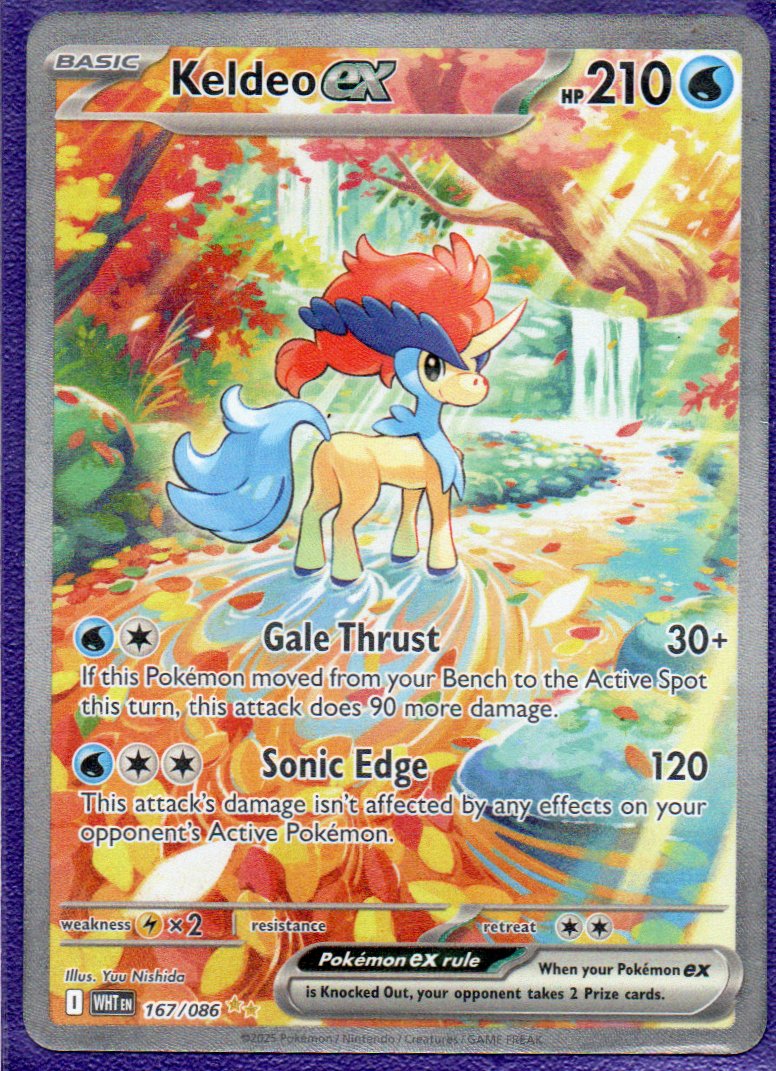 Keldeo ex 167 ingles Special Illustartion rare
