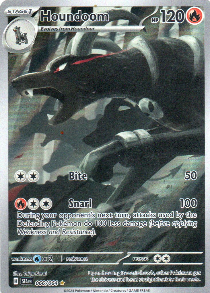Houndoom 66 ingles Illustration rare