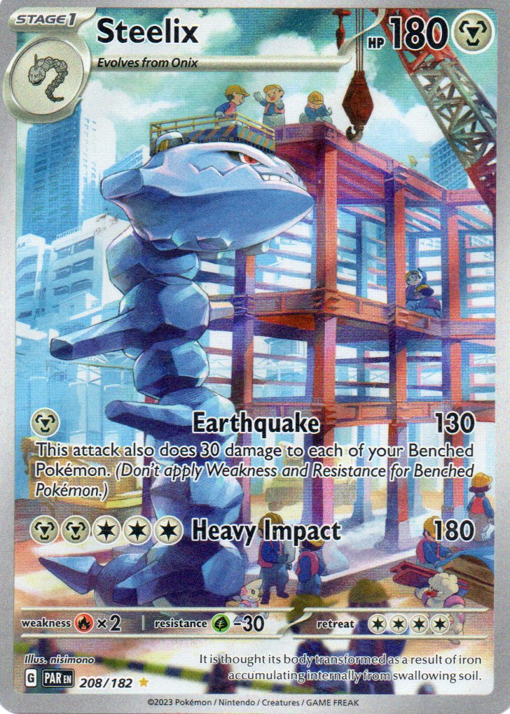 Steelix 208 ingles Illustration rare