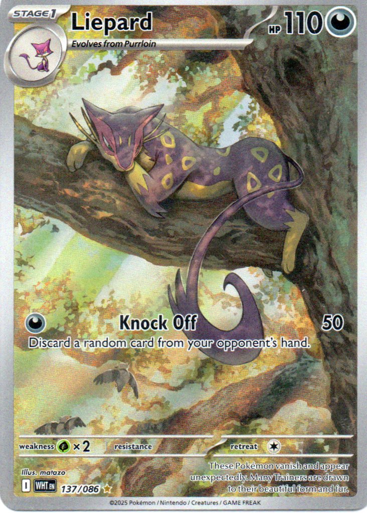 Liepard 137 ingles Illustration rare