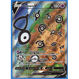Unown V 177 ingles Ultra rare