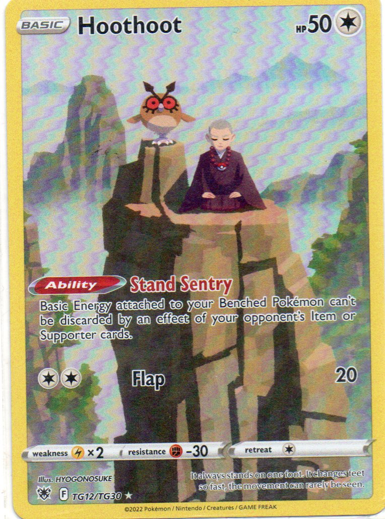 Hoothoot TG12 ingles Ultra rare