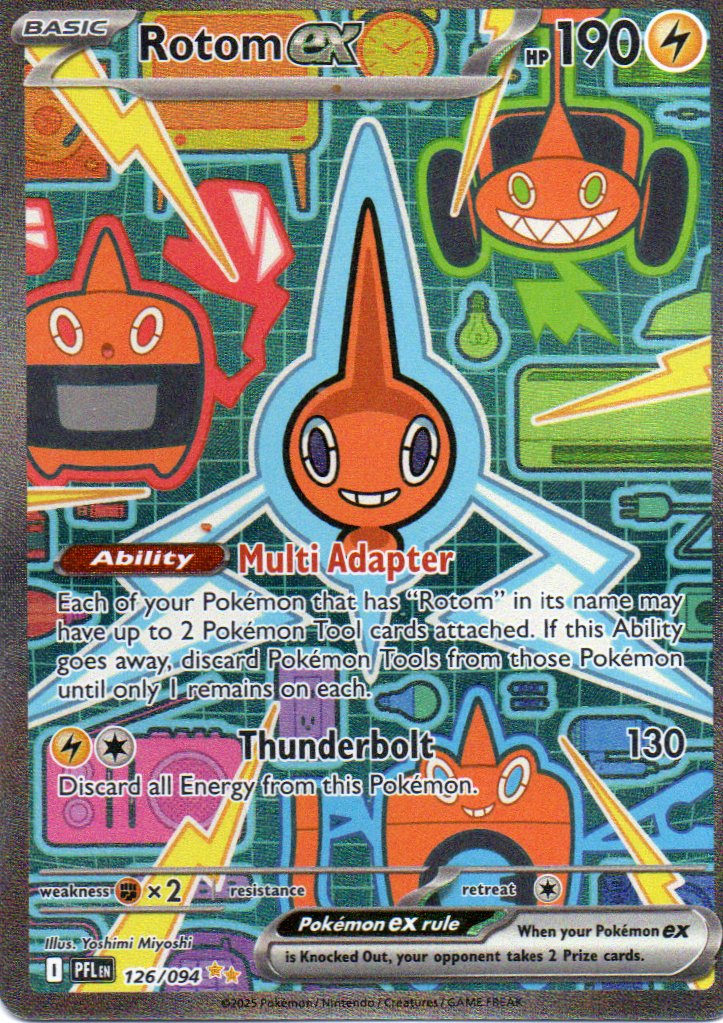 Rotom ex 126 ingles special Illustartion rare