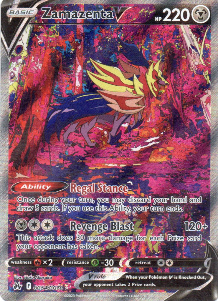 Zamazenta V GG54 ingles ultra rare