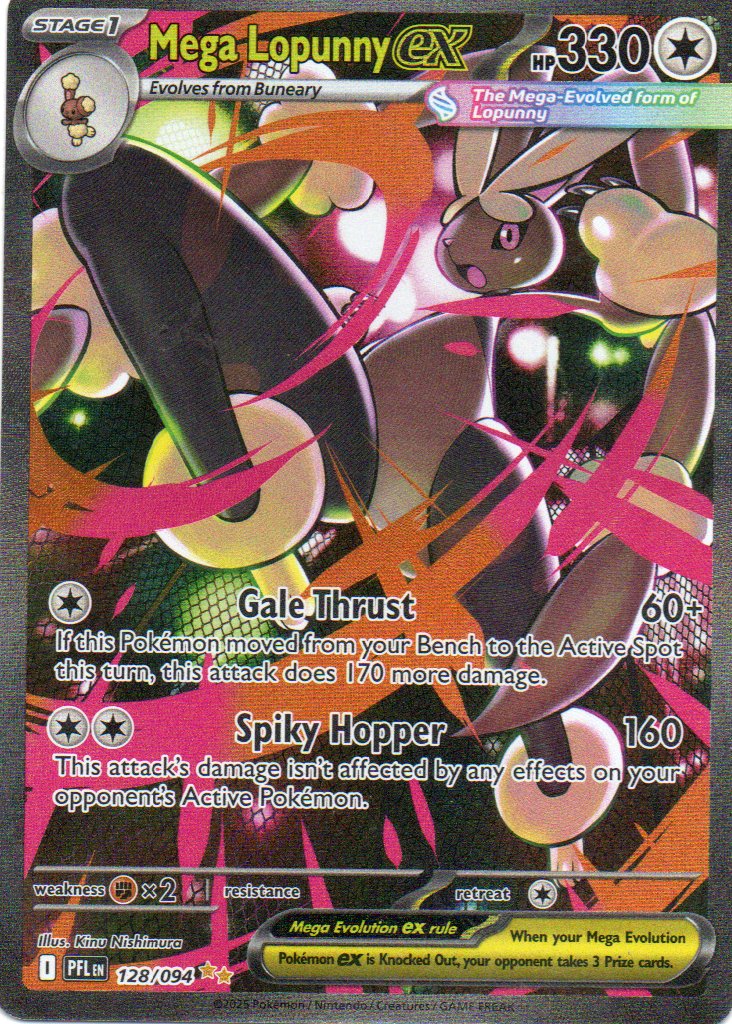 Mega Lopunny ex 127 ingles special Illustartion rare