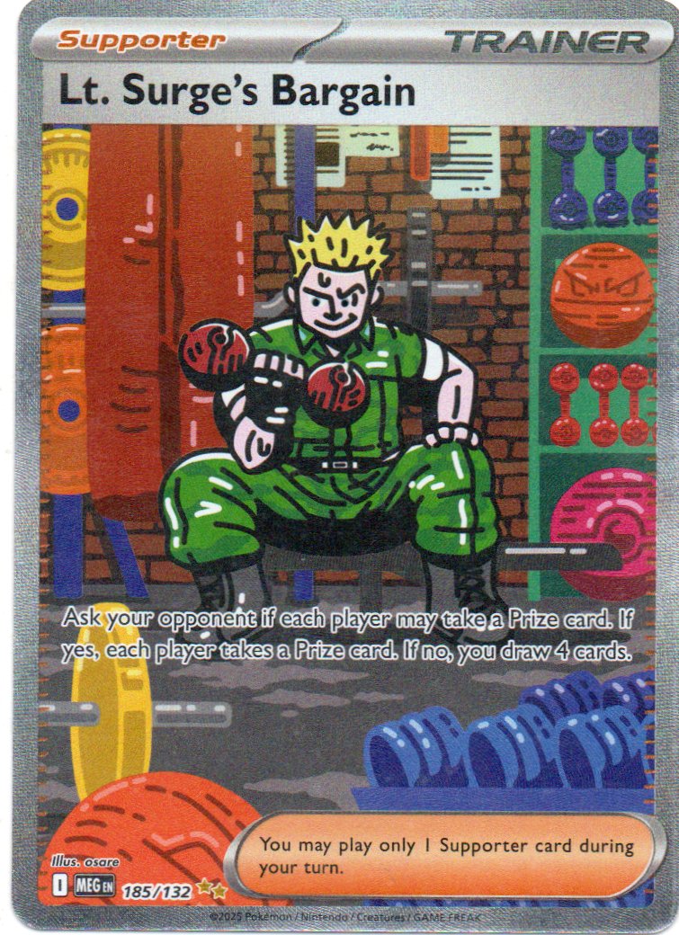 Lt. Surge's Bargain 185 ingles special Illustartion rare