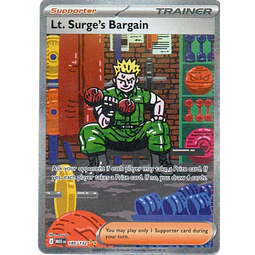 Lt. Surge's Bargain 185 ingles special Illustartion rare
