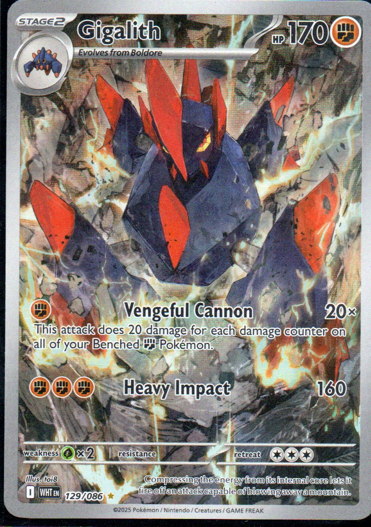Gigalith 129 ingles Illustration rare