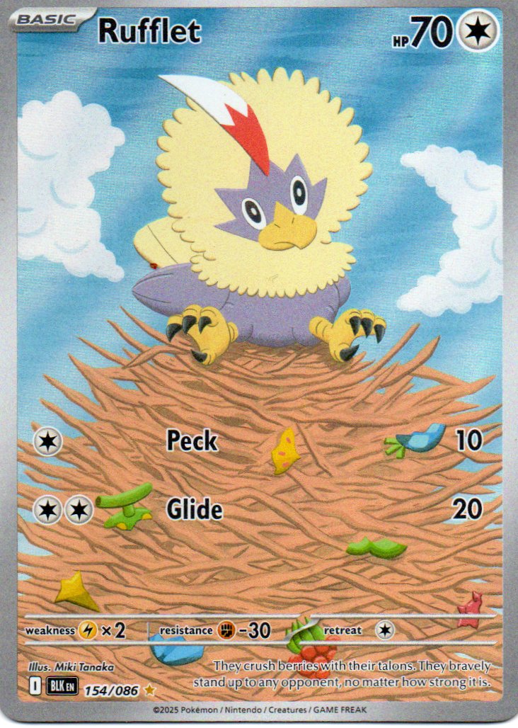 Rufflet 45 ingles Illustration rare