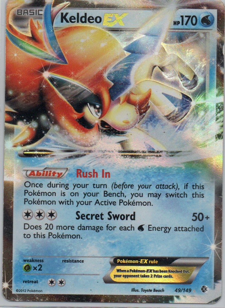 Keldeo EX 49 ingles ultra rare