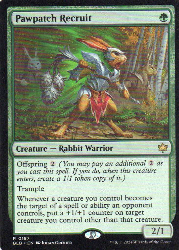 Pawpatch Recruit Rare BLB 187