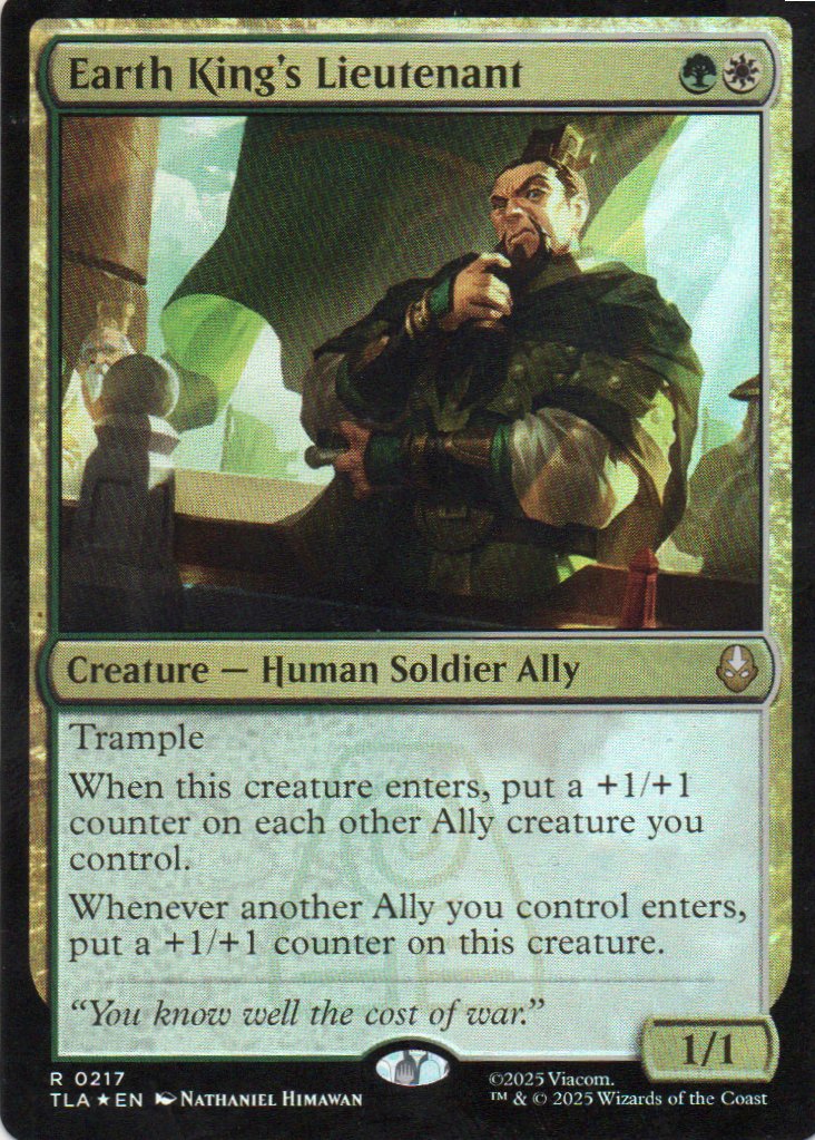 Earth King's Lieutenant Rare Foil TLA 217