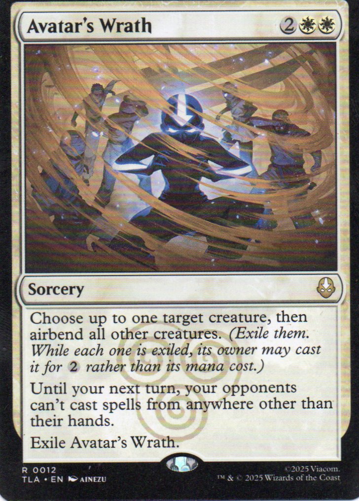 Avatar's Wrath Rare TLA 12