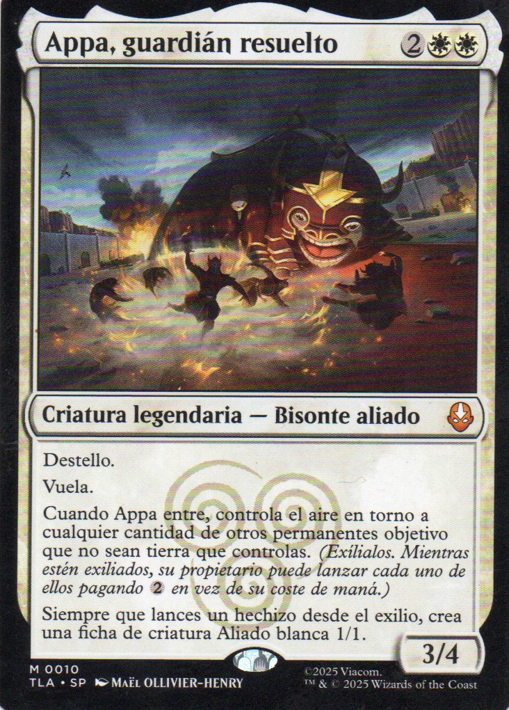 Appa, guardian Resuelto Mythic rare TLA 10