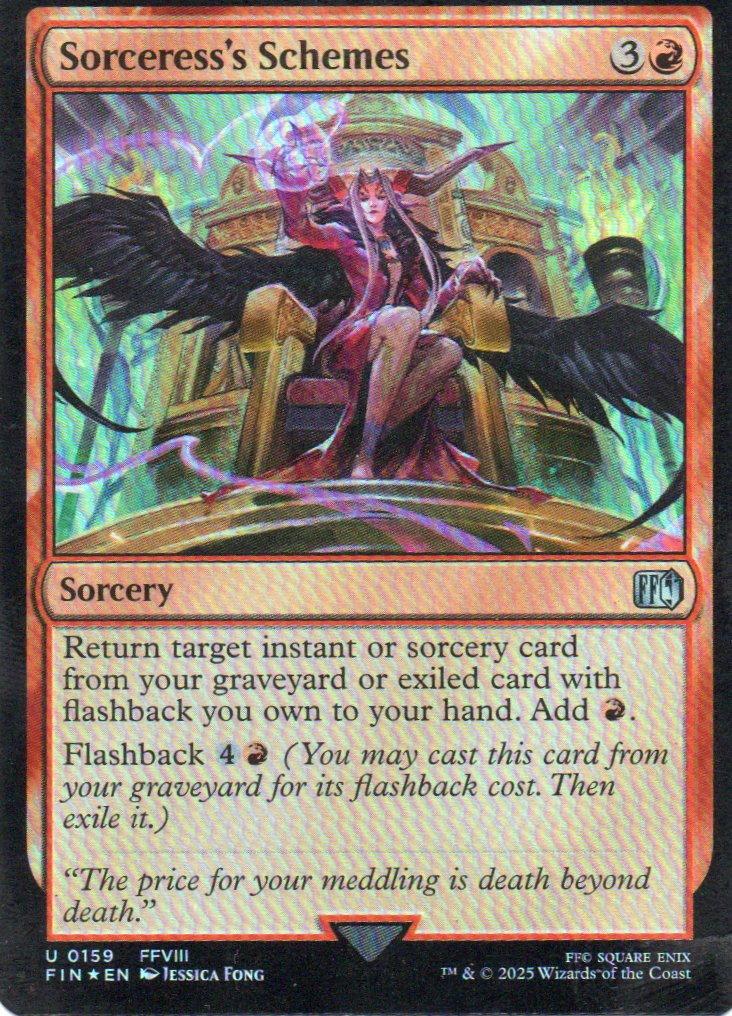 Sorceress's Schemes Uncommun Foil FIN 159