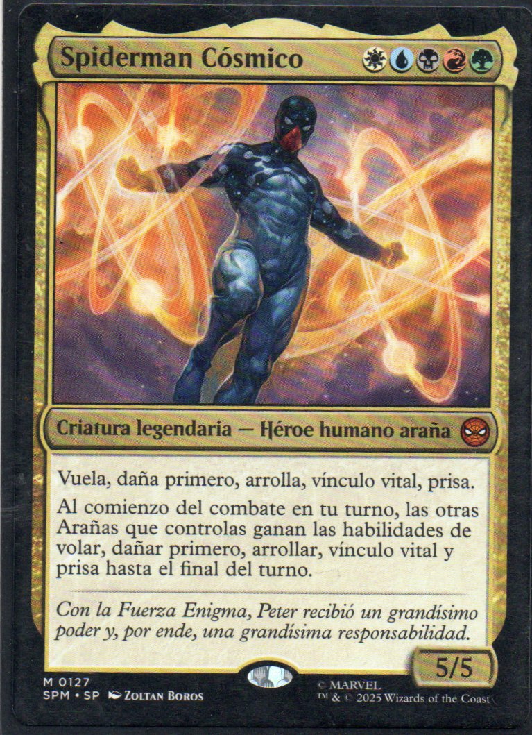 Spiderman Cosmico Mythic rare SPM 127
