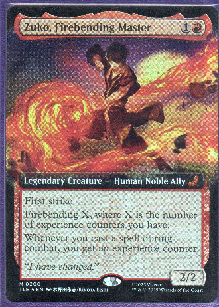 Zuko, Firebending Master Mythic rare TLE 200