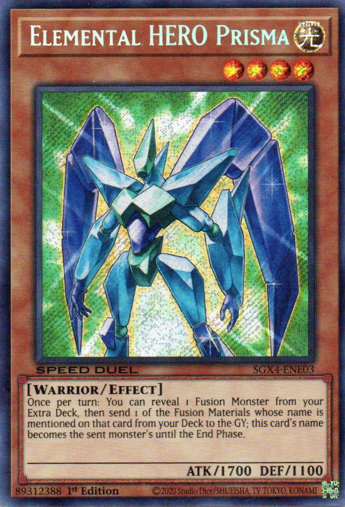 Elemental Hero Prisma SGX4-ENE03 Secret rare