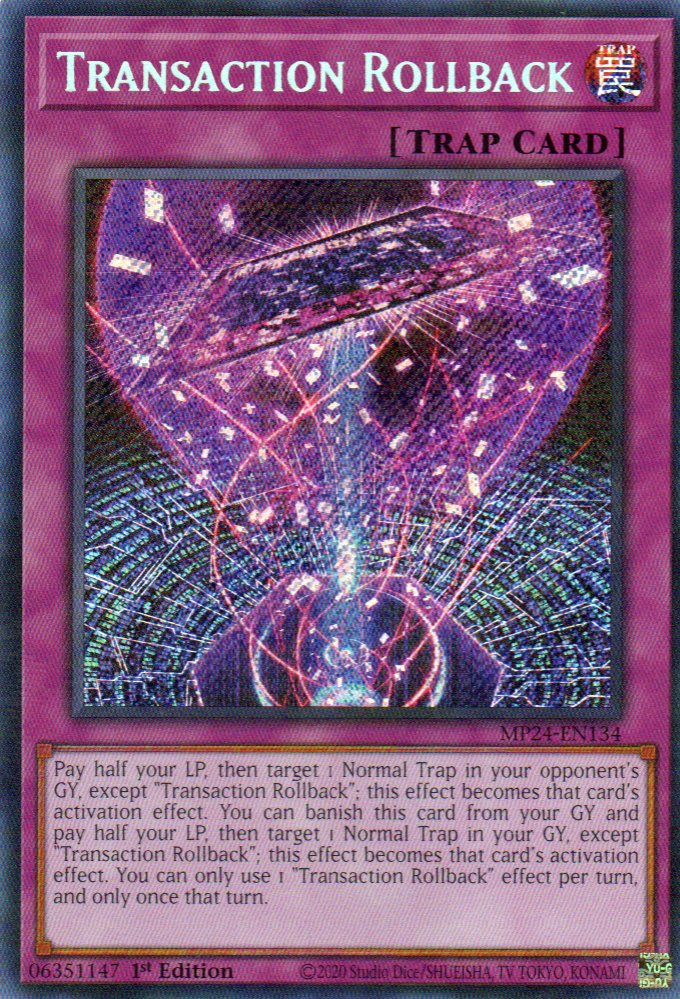 Transaction Rollback MP24-EN134 Secret rare