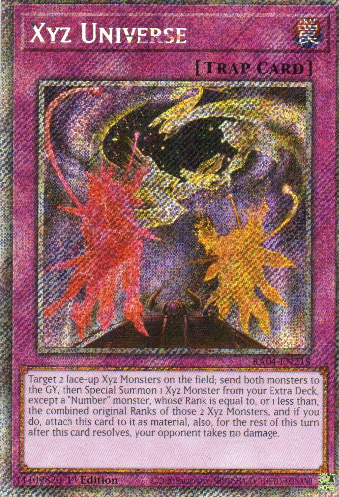 Xyz Universe RA04-EN218 Platinum rare