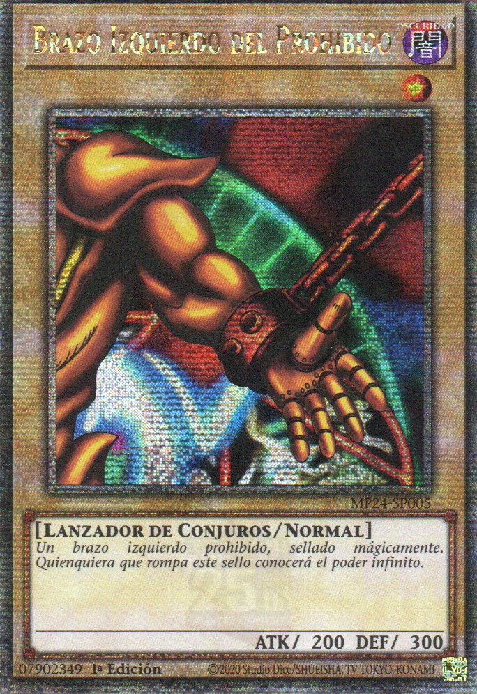 Brazo Izquierdo del Prohibido MP24-SP005 Quarter rare