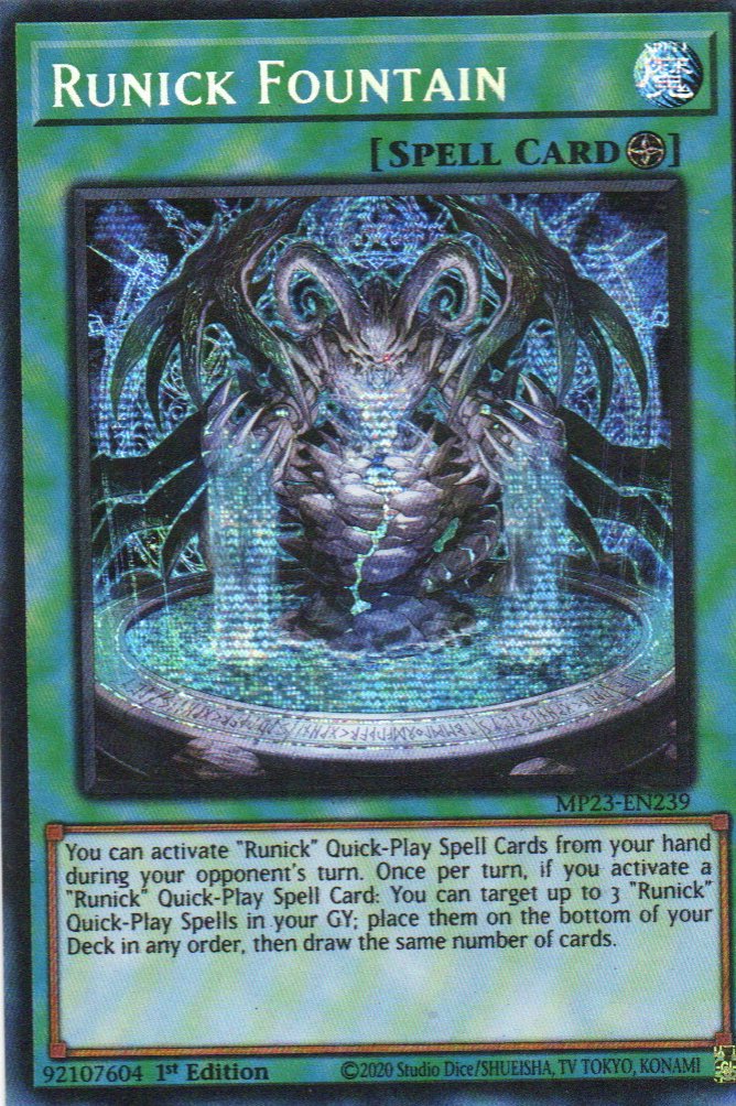 Runick Fountain MP23-EN239 Secret rare