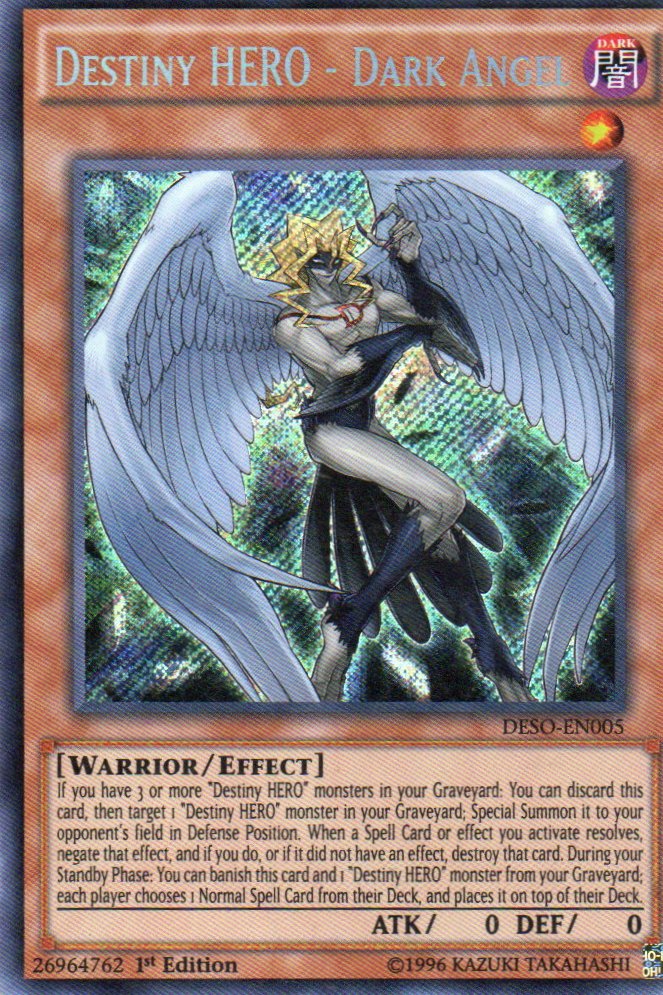 Destiny Hero - Dark Angel DESO-EN005 Secret rare