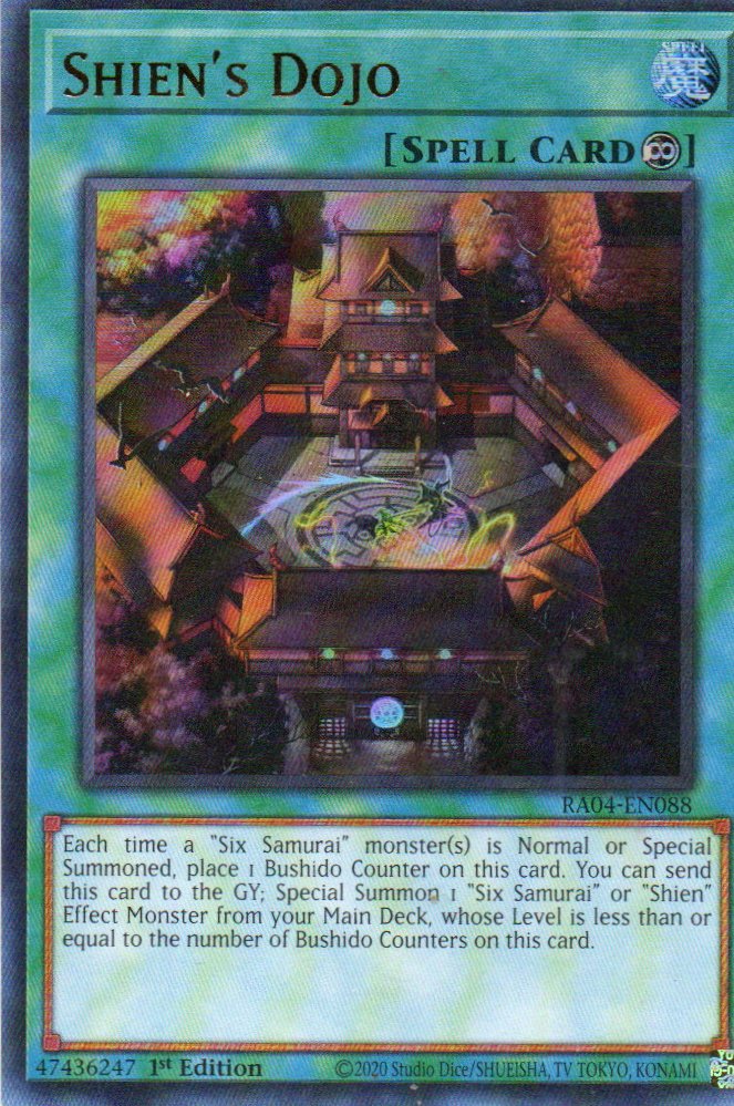 Shien's Dojo RA04-EN088 Ultra rare
