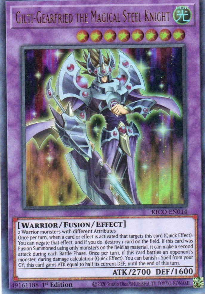 Gilti-Gearfried the Magical Steel Knight KICO-EN014 Ultra rare