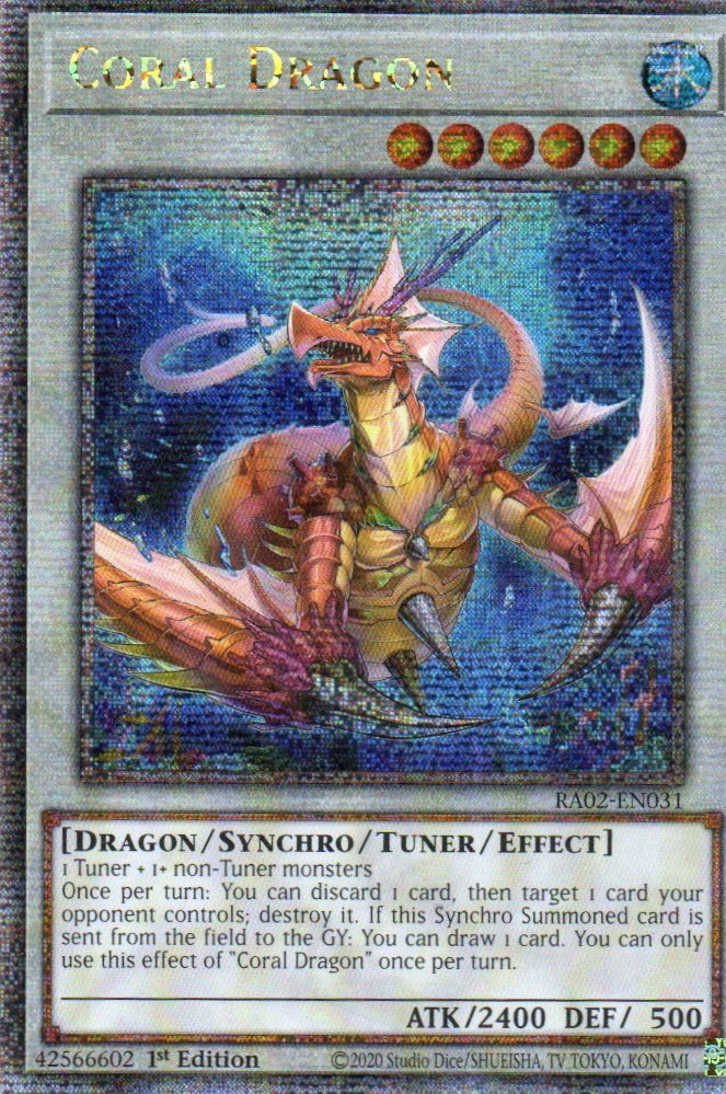 Coral Dragon RA02-EN031 Quarter rare