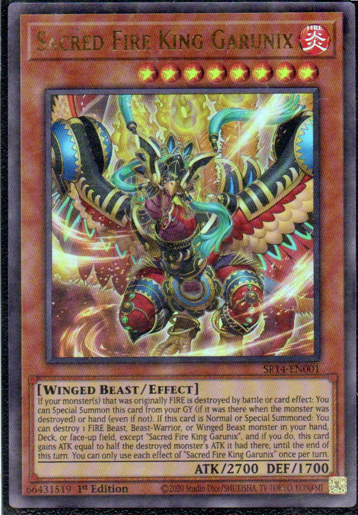 Sacred Fire King Garunix SR14-EN001 Ultra rare