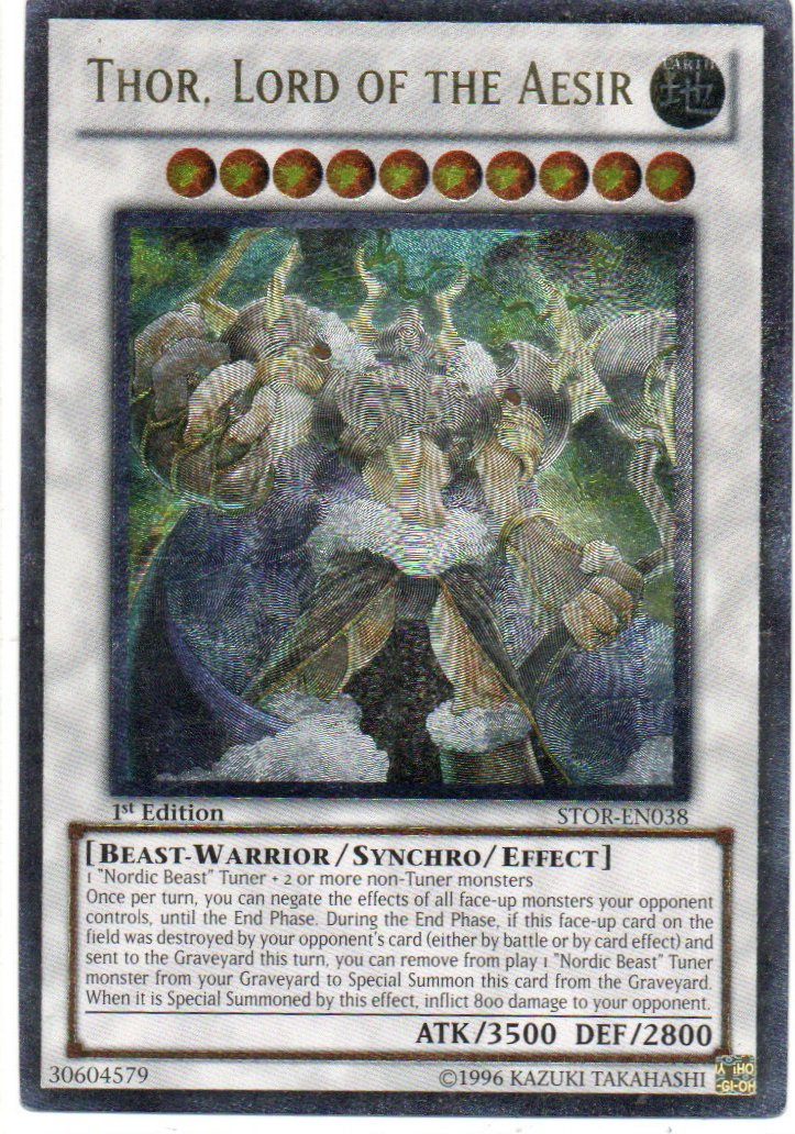 Thor, Lord of the Aesir STOR-EN038 Ultimate rare