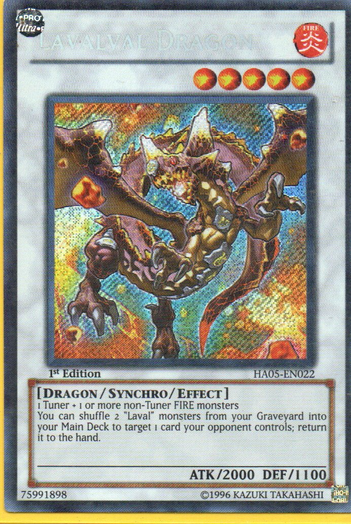Lavalval Dragon HA05-EN022 Secret rare