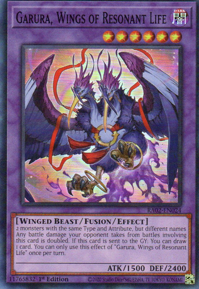 Garura Wings of Resonant Life RA02-EN024 Super rare