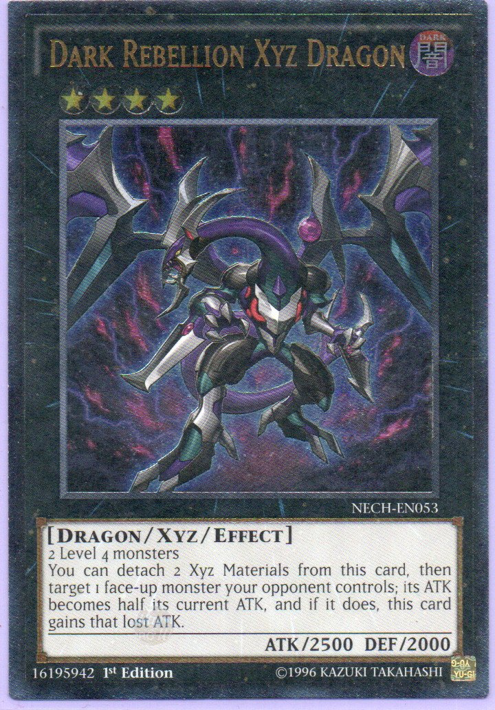 Dark Rebellion Xyz Dragon NECH-EN053 Ultimate rare