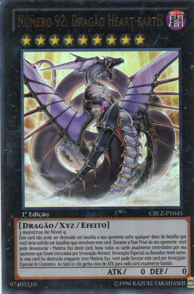 Numero 92: Dragao Heart-eartH CBLZ-PT045 Ultra rare
